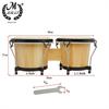 M MBAT Wooden Bongo Drum High Quality Percussion Instrument 6 Inch African Tambourine With Wrench Music Accessories Rhythm Gift