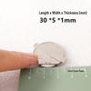 N52 Super Strong Neodymium Iron Boron Magnet, Rectangular 25x30x100mm, Permanent Magnetic Steel Sheet.