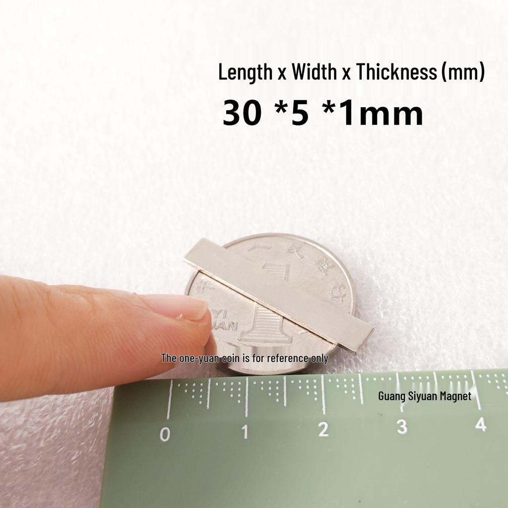 N52 Super Strong Neodymium Iron Boron Magnet, Rectangular 25x30x100mm, Permanent Magnetic Steel Sheet.