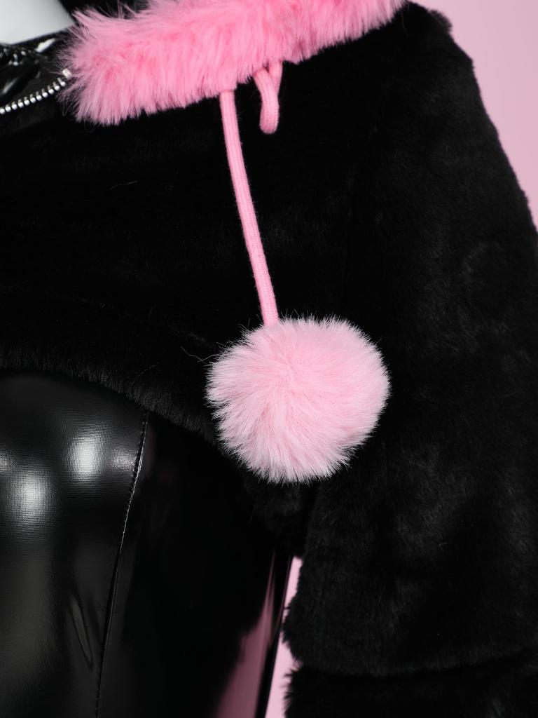 Mobbunny Beautiful Black Cat Cute Outfit Casual Everyday Long Fancy Paw Gloves Black Women's Costume, Cosplay, Anime, Game, Homewear, Hoodie,