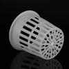 10pcs/Set Durable Safe Plastic Hydroponic Basket Cup for Garden Balcony Planting(White)