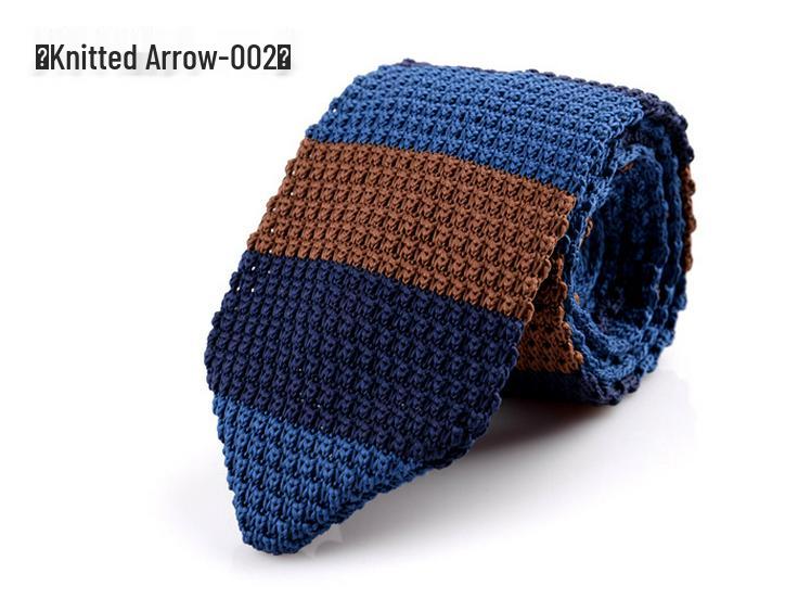 Cross-Border Exclusive Custom Arrow-Shaped Knitted Tie for Men & Women
