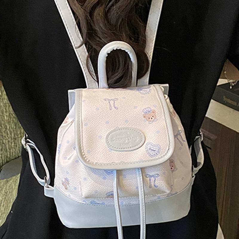 Schoolbag1011 Summer New Floral High-Appearance Casual Backpack Niche High-Appearance Daily Commuter Handbag