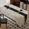 High-Quality PVC Rectangular Tablecloth - No-Wash, Stylish Design for Dining or Coffee Table, Essential for Spring Decor