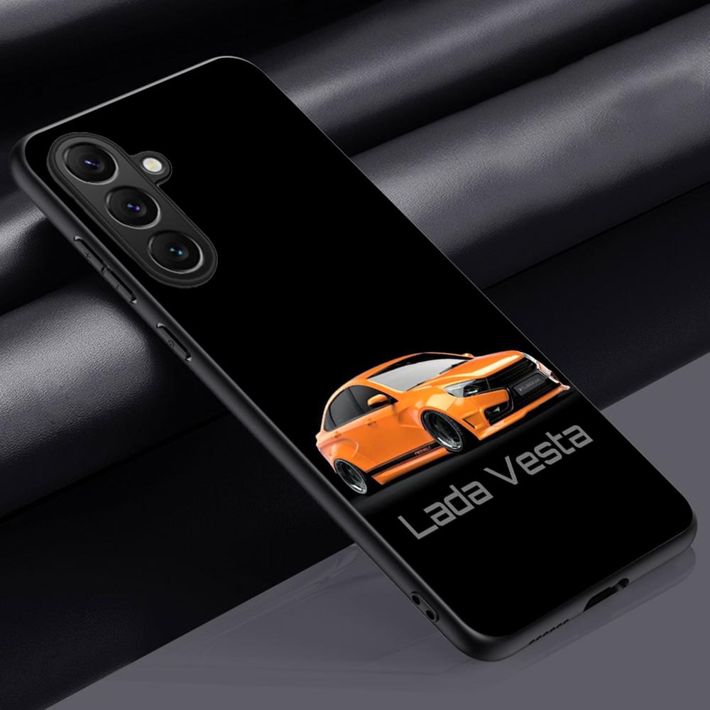 Cool Car L-la-Da Fashion Logo Design Phone Case For Samsung Galaxy S26 S25 S24 S23 S22 S21 Plus Ultra Note20 Soft Black