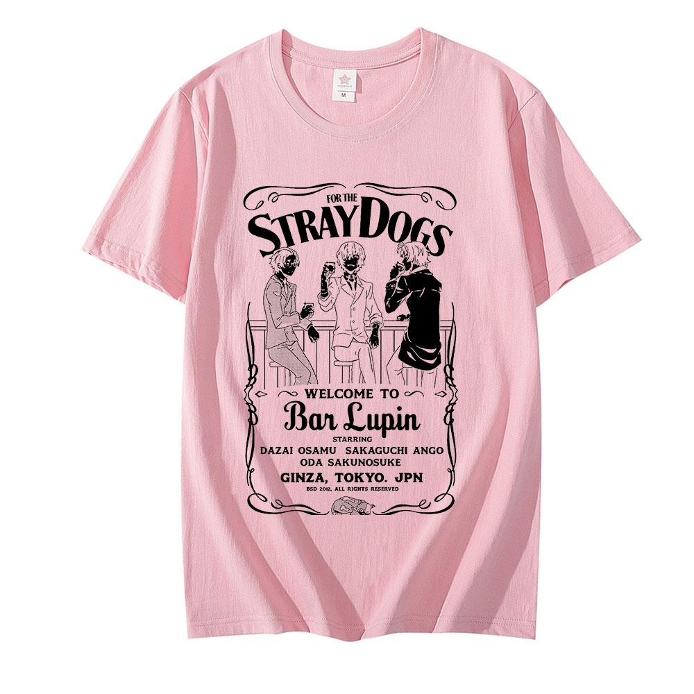 Anime Japonés Bungou Stray Dogs Camiseta Unisex Dazai Osamu Manga Harajuku Camiseta Gráfica Tops de Verano Hombres Mujeres Camisetas Oversize