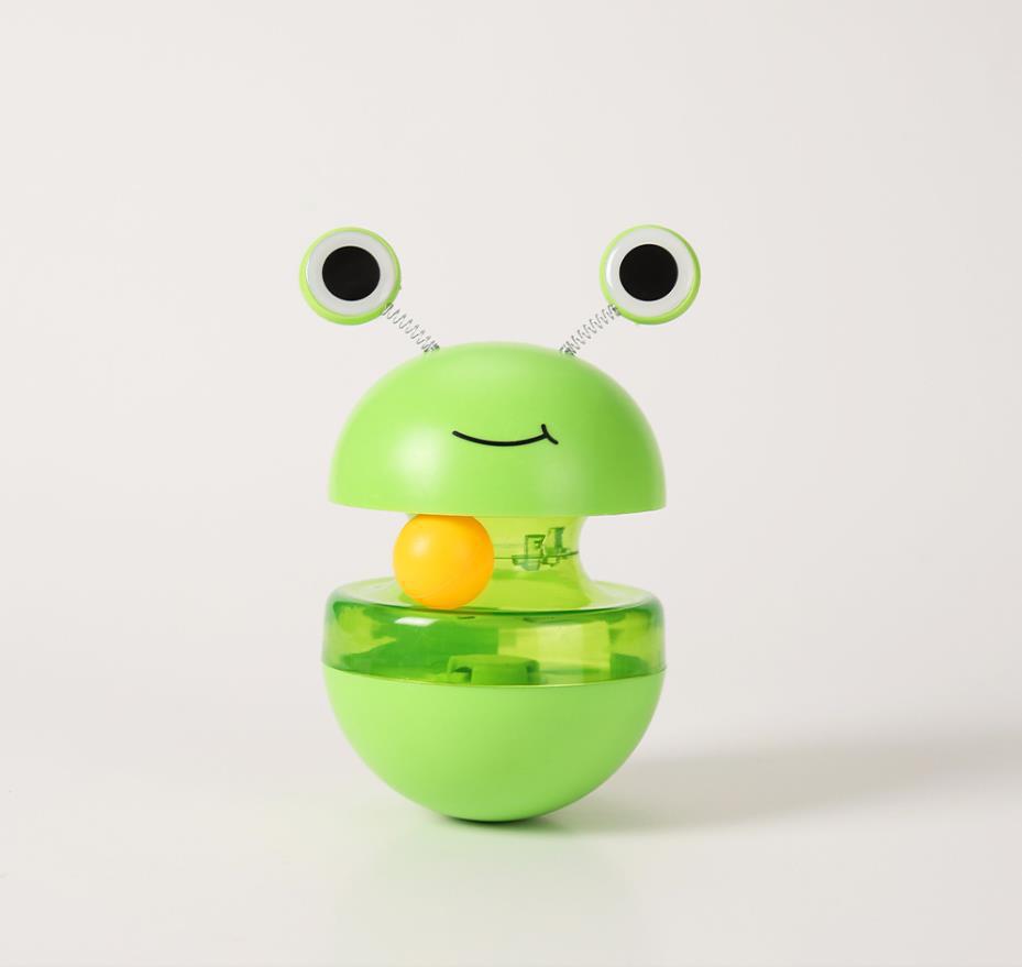 

Интерактивная игрушка-неваляшка Лягушка для кошек с дозатором корма и дразнилкой