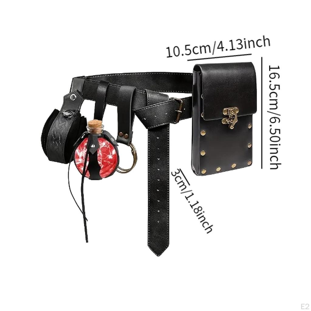 Belt Pouch Waist Bag Medieval Casual Men for Halloween Costume