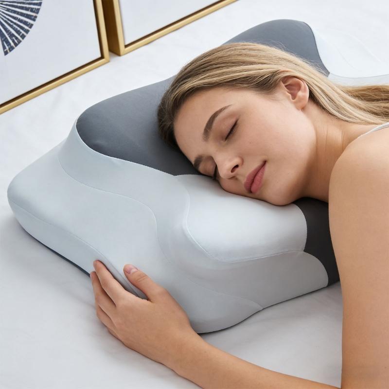 Support Pillow Contoured Memory Foam Cores Washable Comfortable Cover All Night Comfortable