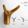 Modern Nordic Cow Horn Metal Wall Hook for Bathroom or Wardrobe