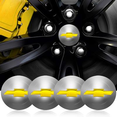 4 buc 56mm Aliaj de Aluminiu Autocolant Centru Roată Mașină Sticker Butuc pentru Malibu XL Equinox Accesorii Protecții Pedale Intrare Ușă Auto