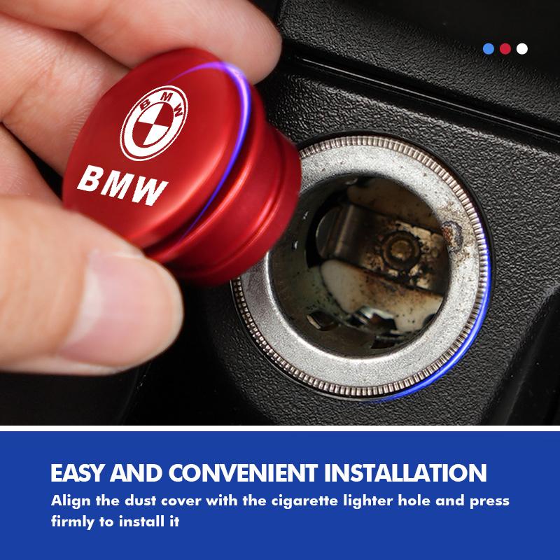 OOYR4 Car Cigarette Lighter Plug Dustproof Cover Fire Missile Button For BMW M3 M5 X3 E93 F10 F20 F30 F40 F15 F25 F26 F31 F49 F86