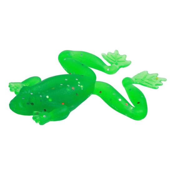 5 Stück leuchtender Frosch-Softbait, 2,7 g/5,5 cm, realistische Form, künstlicher Silikon-Froschköder mit Haken, natürlicher Schwimmstil-Köder