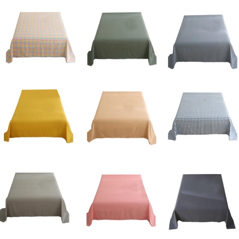 Single Complete Sheet Soft and Breathable Various Size Bedspread for Bedrooms Guest Room Students Dorm Bedding Sheets