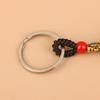 Chinese Lucky Horse Car Keychain Zodiac Brass Gourd Five Emperors Money Key Chain Metal Feng Shui Coins Lucky Key Ring