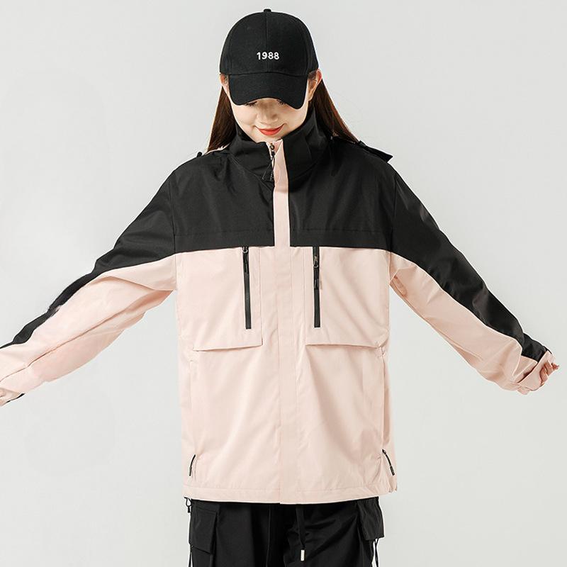 Couple Style Jacket Spring and Autumn Loose Work Jacket Jacket Men and Women Same Outdoor Waterproof Windproof Mountaineering Suit