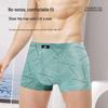 Hengyuanxiang Men's Plus Size Cotton Boxer Briefs with 7A Antibacterial Silk Crotch, 3-Pack
