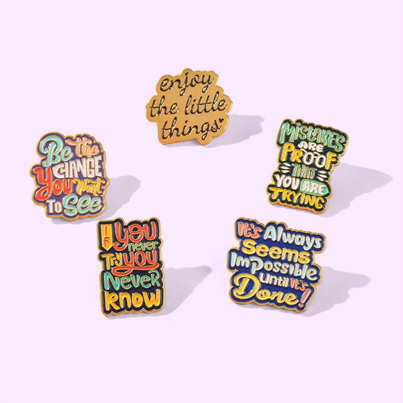 Colorful Geometric Alloy Brooch Pin For Men And Women Stylish Decorative Accessory