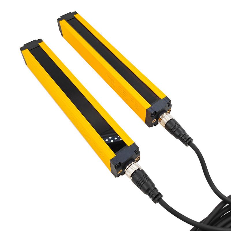 Safety Light Curtain Sensor 20mm 40mm Pitch Area Protection Device Industrial Infrared Grating Barrier NPN PNP Output 12-24V DC