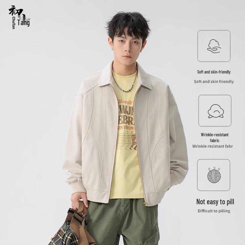 Herren Chutang American Retro Gewaschene Baumwolle Workwear Jacke