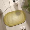 Oval soft diatom mud non-slip mat bathroom gradual change household toilet toilet quick drying absorbent leave-in floor mat