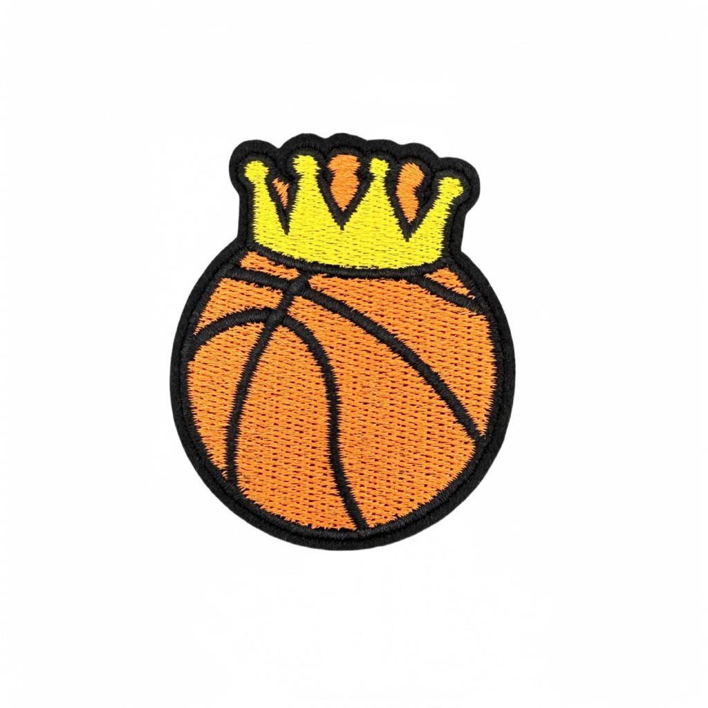 Sports Cartoon Basketball Embroidered Patch - Clothing Accessory Label