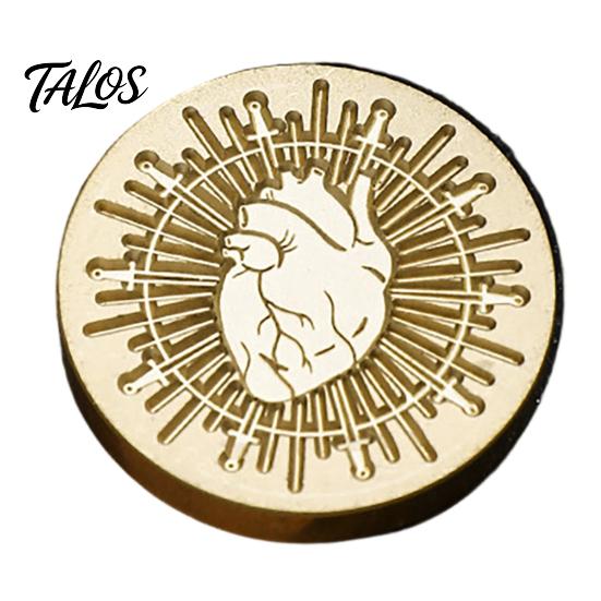Suprimentos para Selagem com Cera Cabeça de Carimbo Gótico, Carimbo de Latão com Padrão de Caveira e Morcego Retrô, Estilo Punk para Decoração de Cartas Vintage