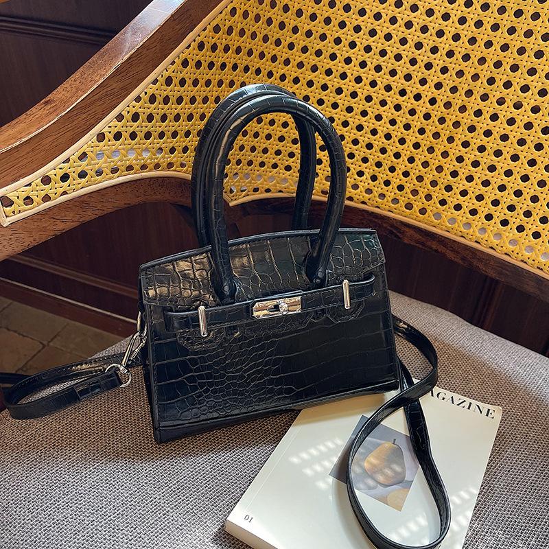 Autumn new fashion stone pattern 20 platinum bag portable shoulder oblique span women's bag