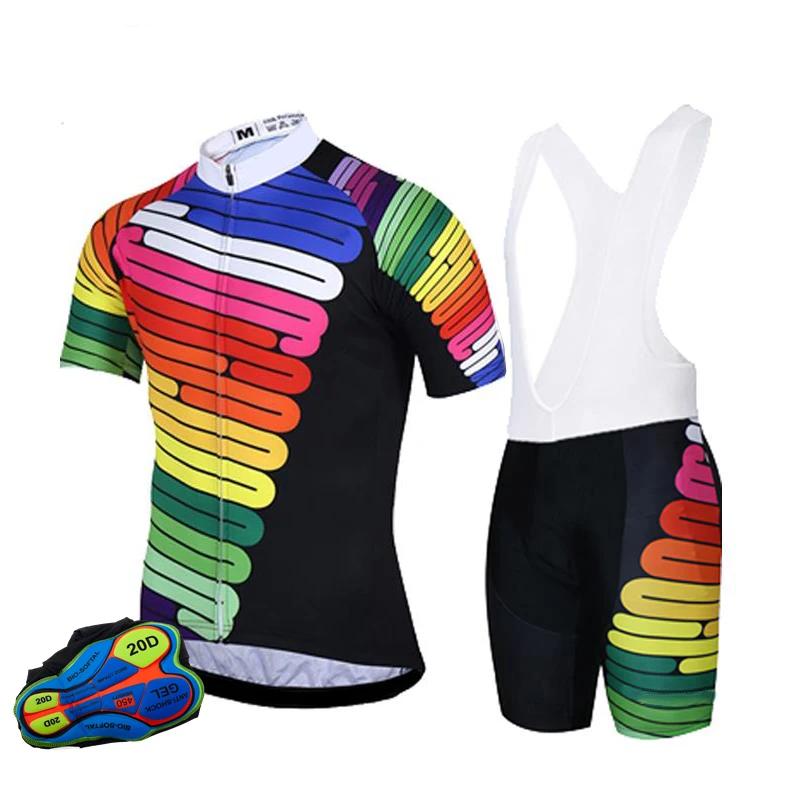 2026 Summer Breathable Cycling Suit Set Bike Uniform Suit Style Men's MTB Wear Pro Team Cycling Jersey Short Sleeve Bicycle Clothing Summer