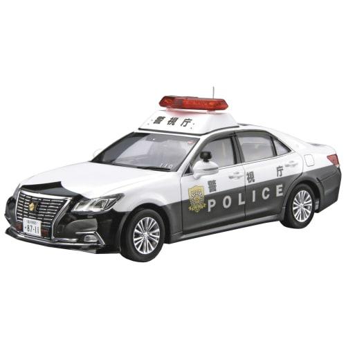 Aoshima Bunka Kyozai (AOSHIMA) 1/24 The Model Car Series No. 129 Toyota GRS210 Crown Patrol Car (Patrol Use) '16 Plastic Model
