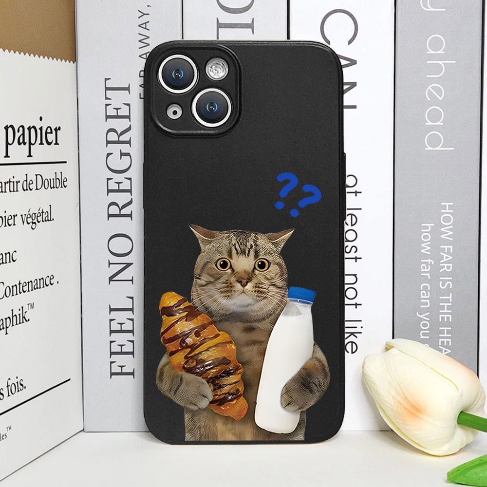 Funny Animal Beers Cat Phone Case for IPhone 16 15 14 13 12 11 Pro Max Mini X XS 7 8Plus SE2 Soft Silicone Cover Creative Fundas