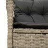 Garden Sofa Set with Cushions 2 pcs Poly Rattan