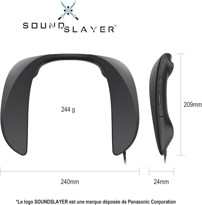 Panasonic SoundSlayer SC-GN01 I Enceinte 3D Tour De Cou Gaming