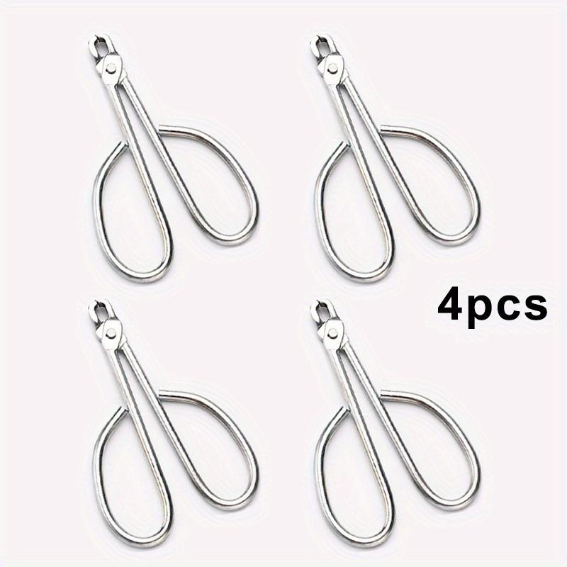 4pcs Stainless Steel Sunflower Seed Crackers , Reusable Nut Shellers for Sunflower Seeds, Watermelon Seeds, Pine Nuts, Walnuts, Peanuts