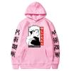 Anime Jujutsu Kaisen Hooded Sweatshirt Men Women Cotton-Lined Oversized Pullover With Printed Design