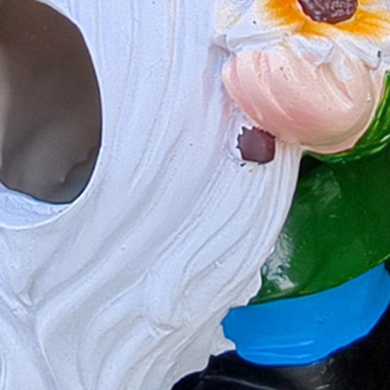 Gnome Statue Bird House Weather-proof Outdoor Garden Yard Hanging Bird House Outside Hummingbird Feeder Decoration