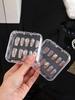1/5/10/20 Stück Transparente Nail Art Aufbewahrungsbox, Organizerbox für künstliche Nägel, Aufbewahrungsbox für Press-On Nägel, Nagel-Displaybox