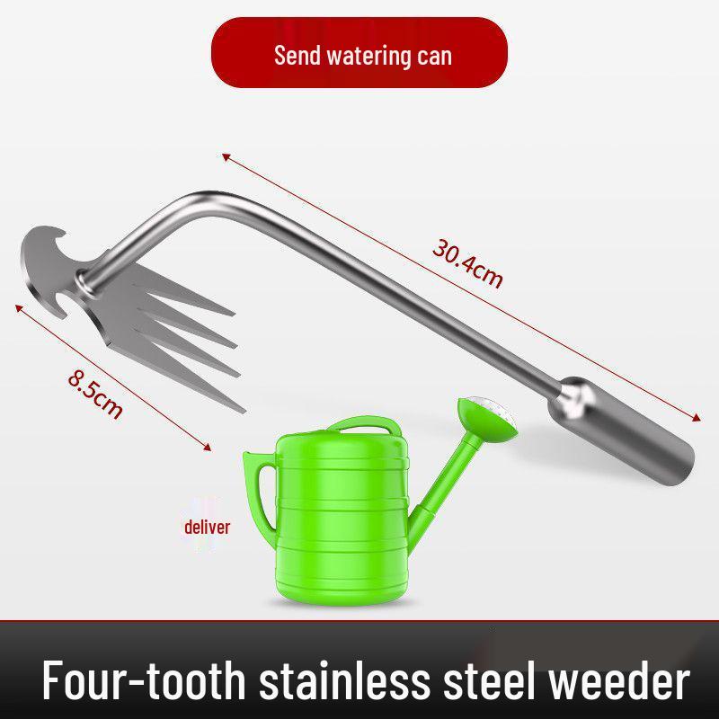 Multifunctional Stainless Steel Weeding Tool: Grass Root Remover and Wild Vegetable Shovel
