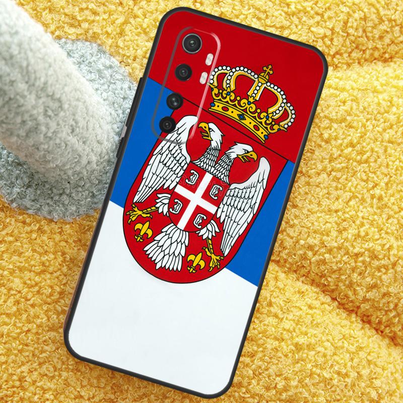 Flag of Serbia Serbian Case For POCO X3 X4 X5 F5 Pro M5s C40 F4 GT F3 Cover For Xiaomi 12T 11T Pro 12 13 Lite 12X