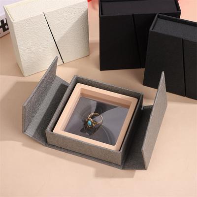 Fashion Jewelry Box Portable Magnetic Folio Style Jewelry Packaging Box Bracelet Necklace Ring Earring Storage Gift Boxes