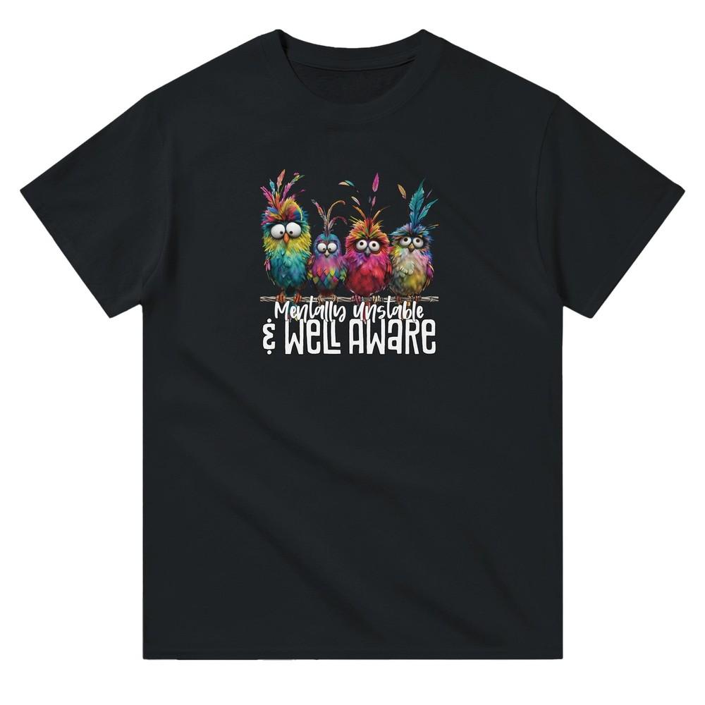 Футболка «Психически неустойчивый» из 100% хлопка, классического кроя, дышащая, унисекс S
