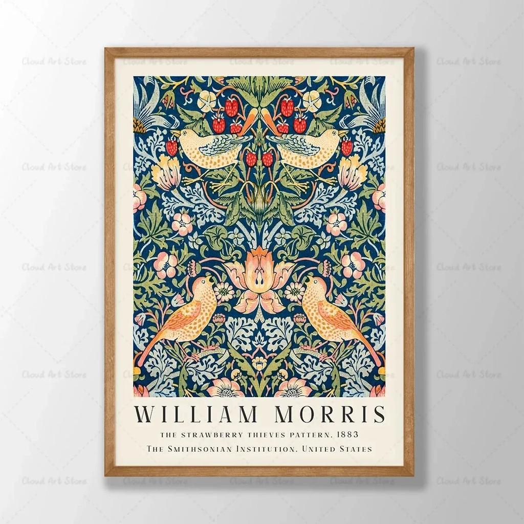 William Morris Flower Poster Canvas Painting Floral Wall Art Violets Botanical Poster Living Room Decoration Home Decor Picture