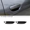 2x Exterior Door Bowl Cover Trims For Dodge Challenger 2015+ Black Accessories