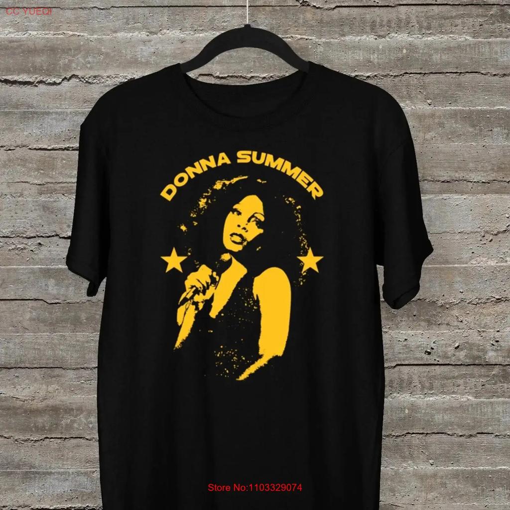 Donna Summer Unisex T shirt Black All Sizes S to 345XL vintage Washed Casual Versatile Top For Everyday Wear streetwear fashion