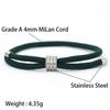 Simple Elegant Adjustable Cord Bracelet For Both Men And Women Grade A 4mm Rope Handmade Braided Friendship Braslet Unfading