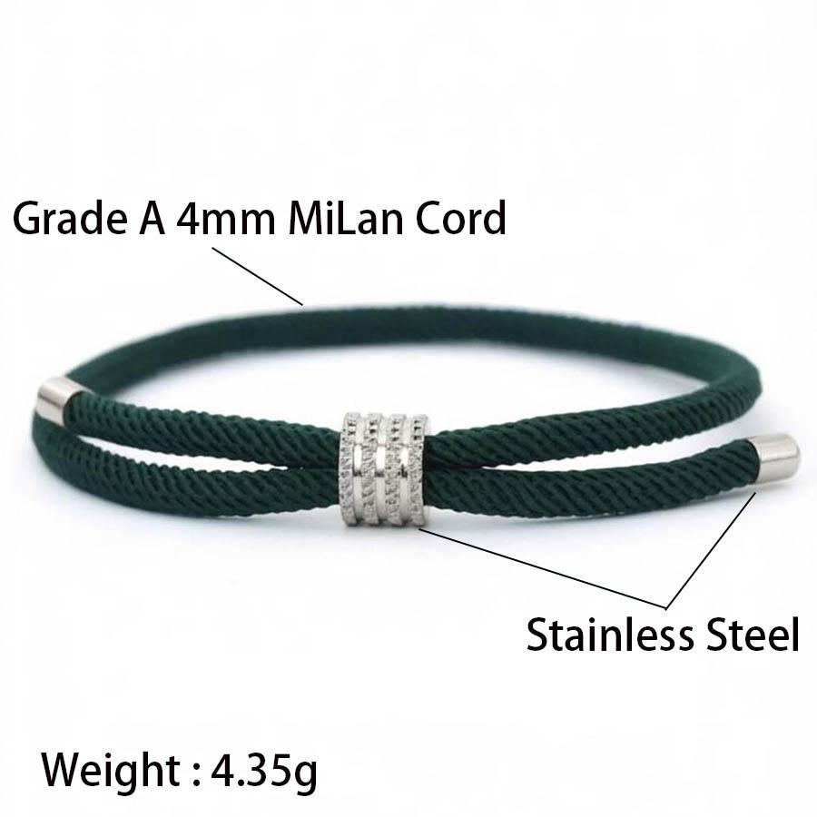 Simple Elegant Adjustable Cord Bracelet For Both Men And Women Grade A 4mm Rope Handmade Braided Friendship Braslet Unfading