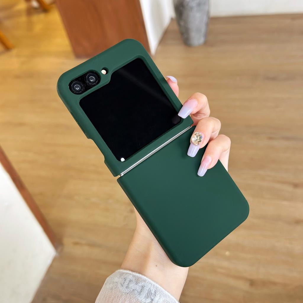 Colorful Matte Liquid Silicone Soft Case For For Samsung Galaxy Z Flip 6 5 ZFlip6 ZFlip5 Skin Friendly Folding Shockproof Cover Capa