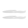2Pcs Paper Creaser Set ABS Multifunctional Bone Folder Set for Cardstock Fabric Leather