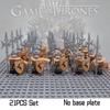 Premium Abs Plastic Game Of Thrones Soldier Building Blocks Delicate Details 21pcs