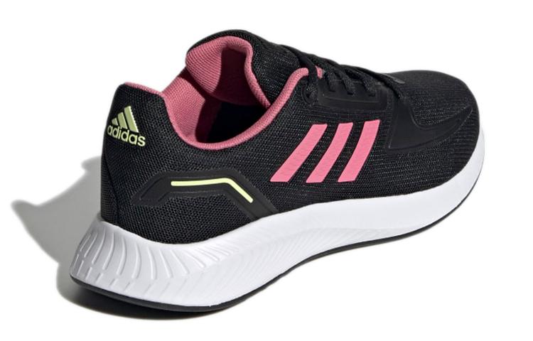 adidas Runfalcon 2.0 Comfortable Abrasion Resistant Breathable Low Top Kids' Running Shoes Black Pink Kids' GZ7420